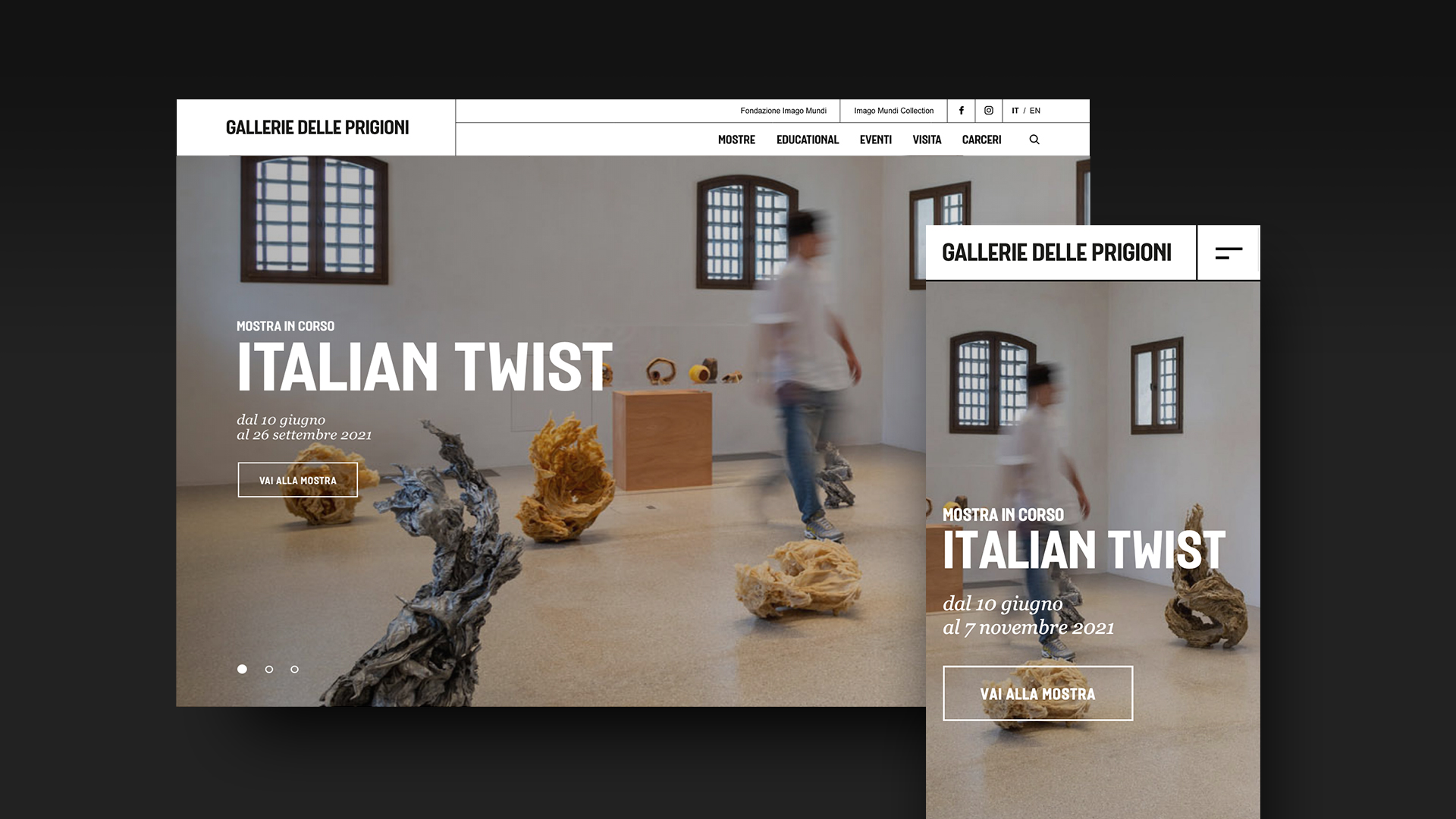KeyWe realizza il sito web di Gallerie delle prigioni