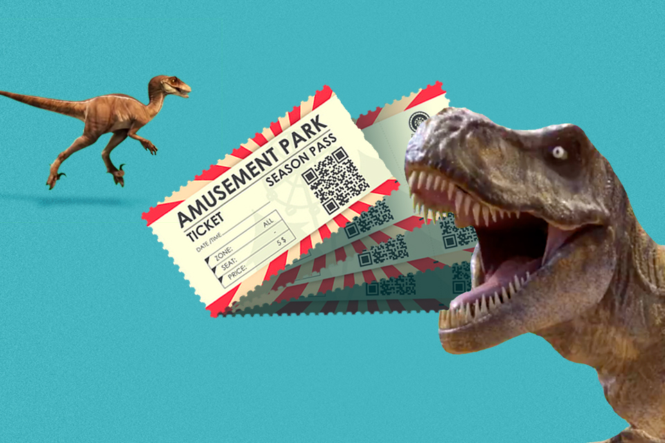 Findomestic video dinosauro 3D