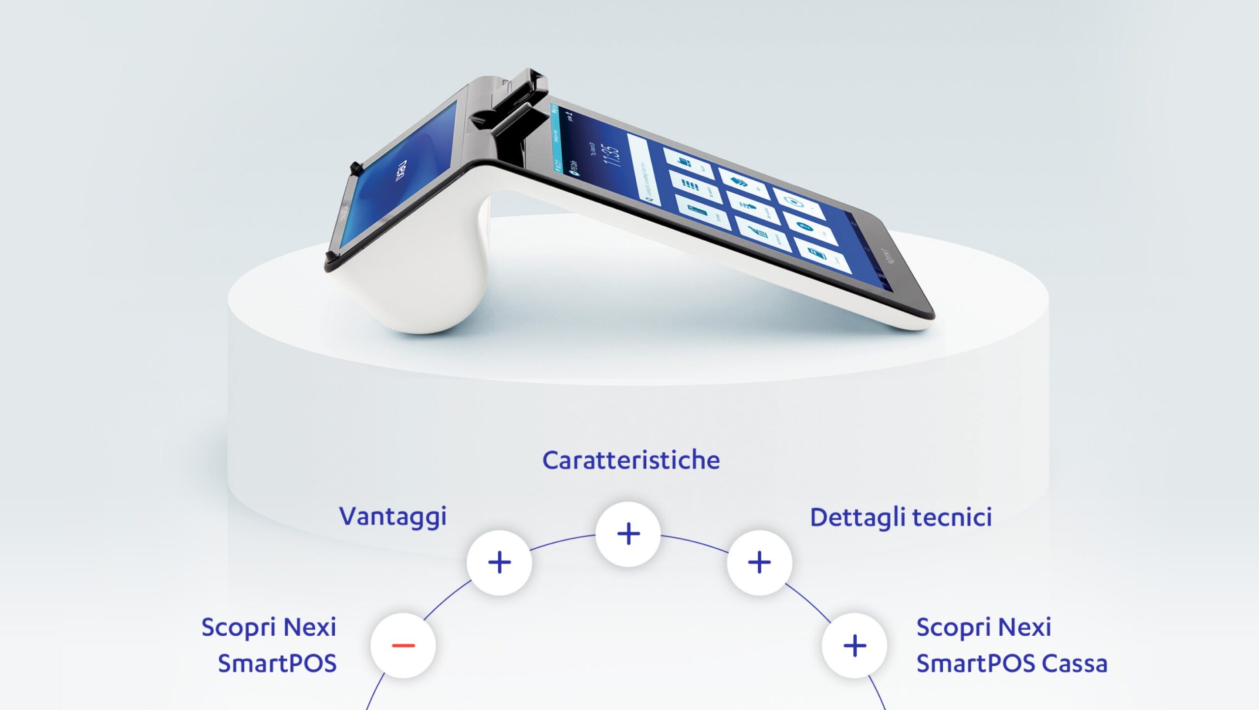Nexi smartpos con tavolo touch