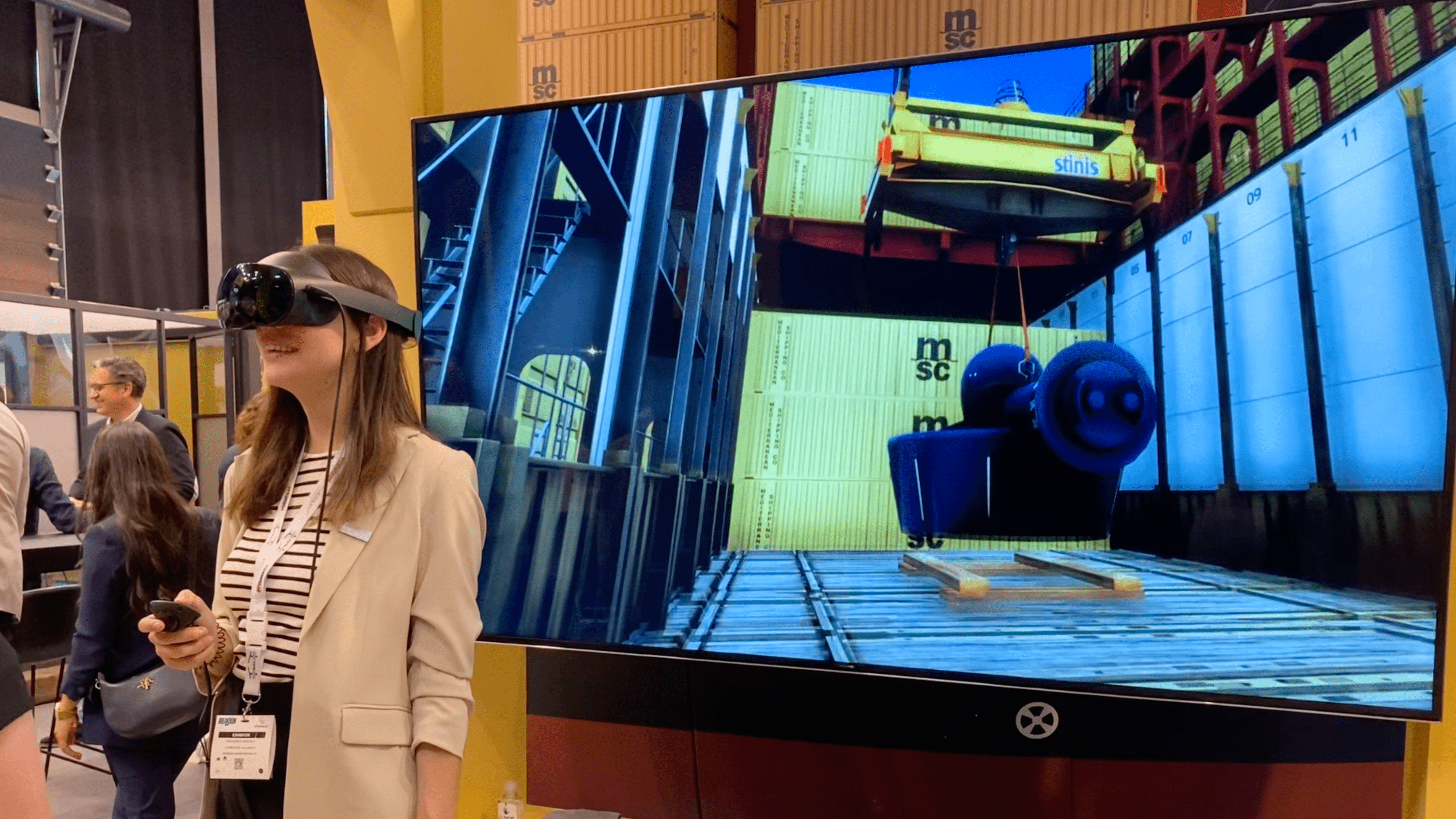 MSC dimostrazione realtà virtuale fiera