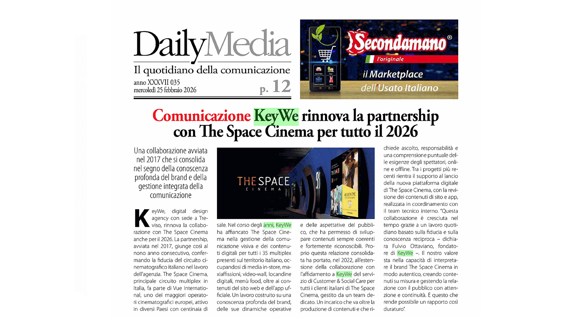 KeyWe_The Space Cinema_DailyMedia